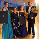 21. august: Dronningen deler ut prisene etter finalen i Dronning Sonja Internasjonale Musikkonkurranse 2015. Foto: Sven Gj. Gjeruldsen, Det kongelige hoff